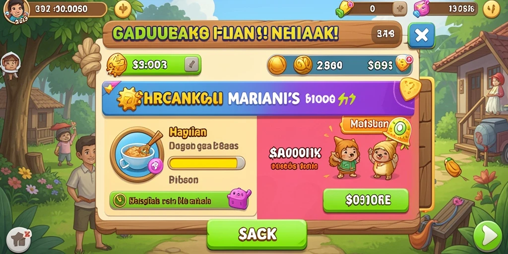 Tampilan grafis yang memukau di mesin slot.