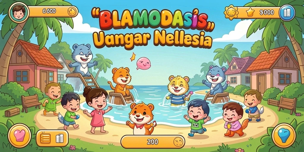 Tangkapan layar menampilkan karakter utama dalam aksi seru.