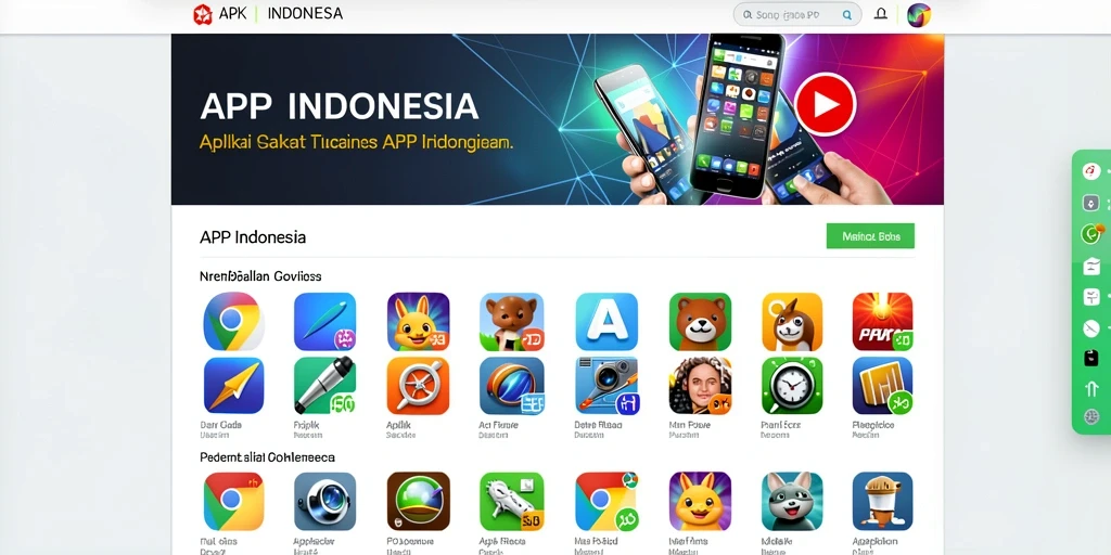 Tampilan awal yang menarik penuh dengan warna.