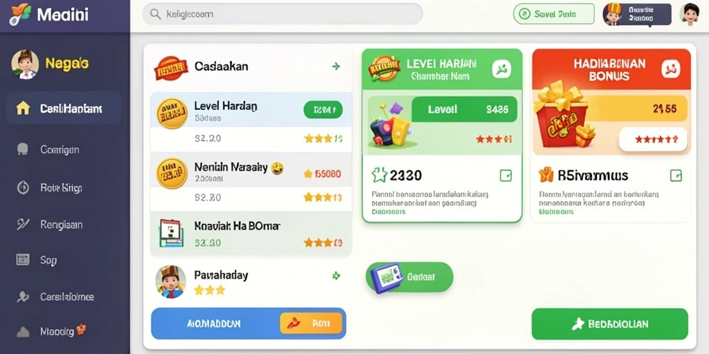 Tampilan antarmuka yang menarik dan intuitif.