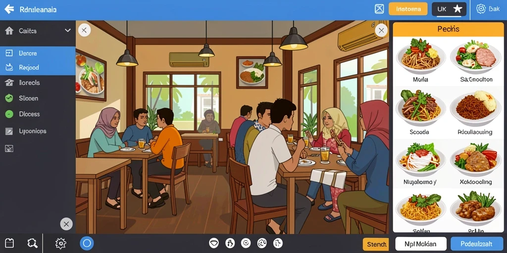 Tampilan antarmuka yang intuitif dan menarik.