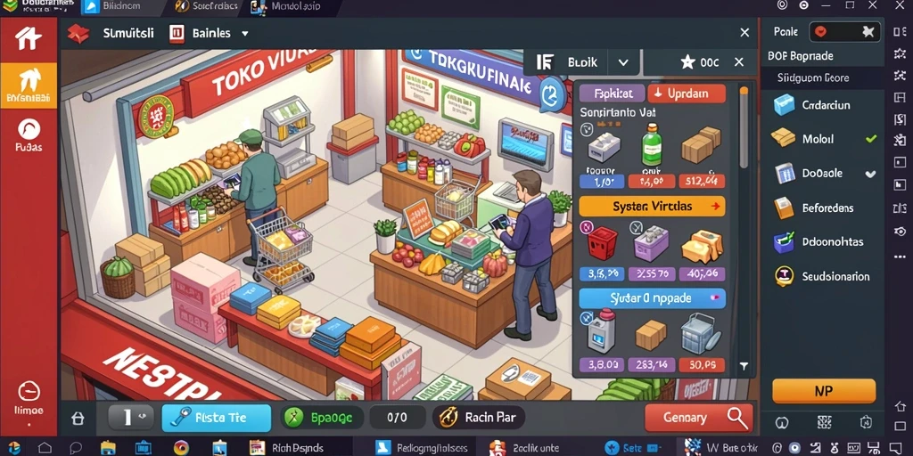 Tampilan karakter yang menarik dan detail.