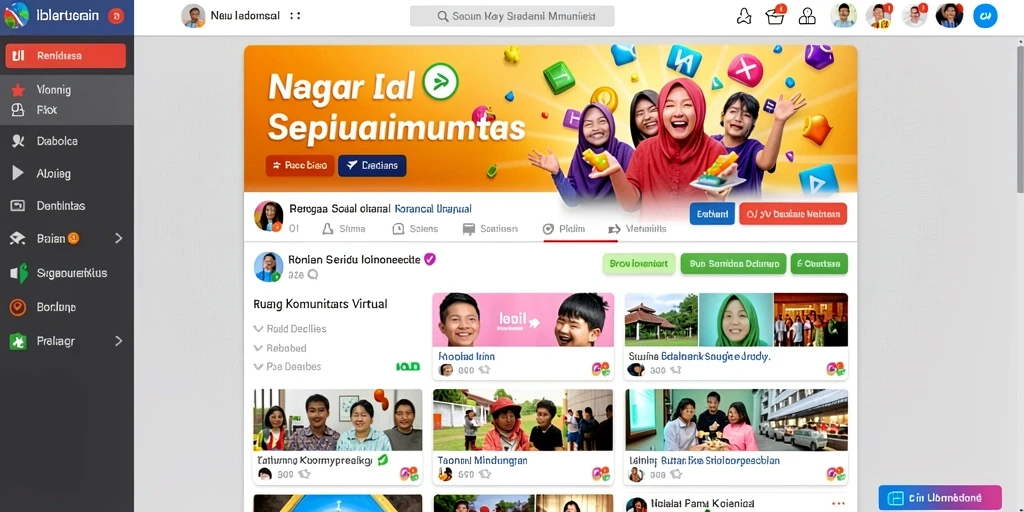 Tampilan awal yang menarik dan mudah dinavigasi.