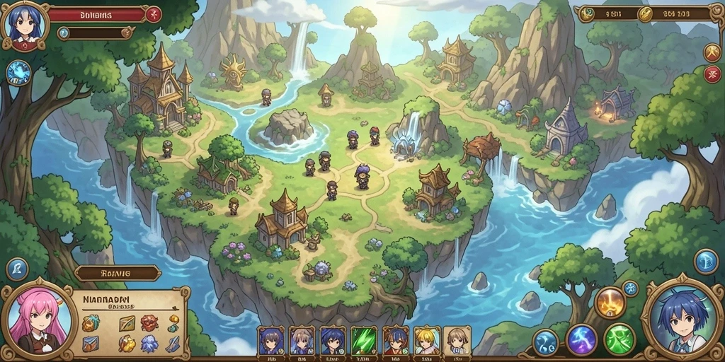 Tampilan antarmuka utama game yang menarik.