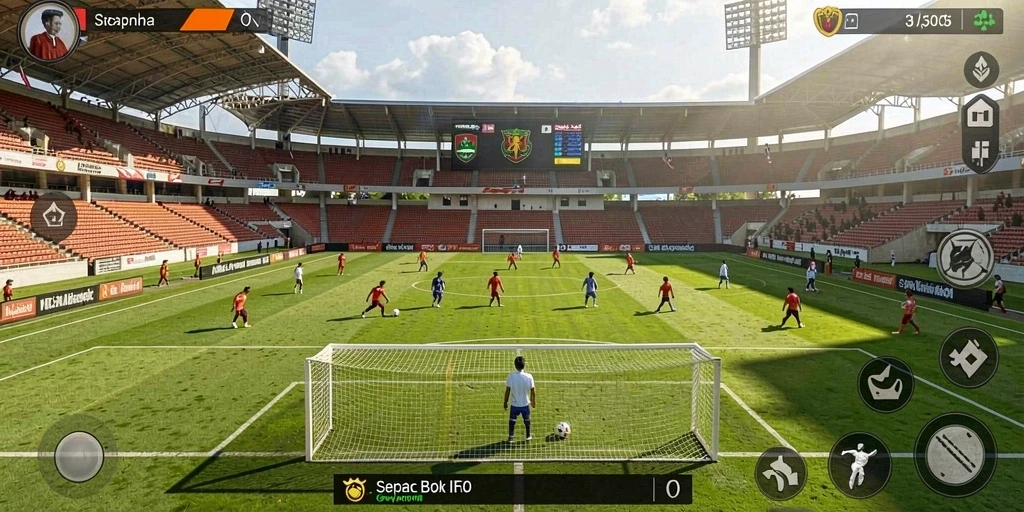 Gambar menampilkan karakter utama UT77 siap beraksi.